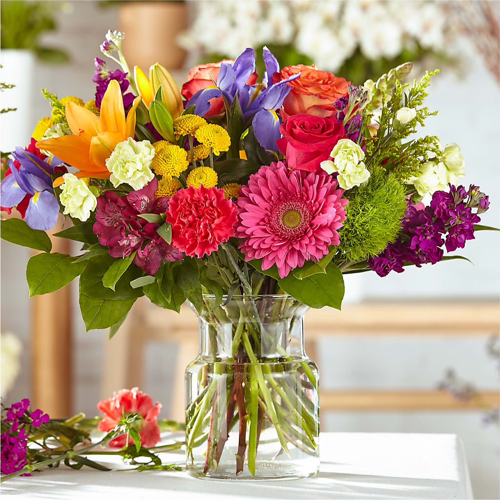 Bold & Bright – A Florist Original – BLOOMERS FLOWER & ASHLEY JO ANTIQUES, Corry PA