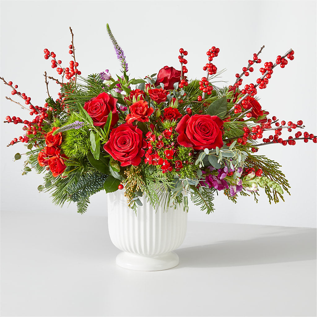 Big Red Bow Bouquet – BLOOMERS FLOWER & ASHLEY JO ANTIQUES, Corry PA