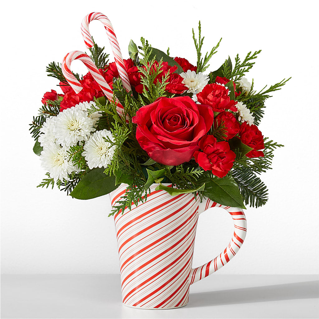 Peppermint Swirl Mug – BLOOMERS FLOWER & ASHLEY JO ANTIQUES, Corry PA