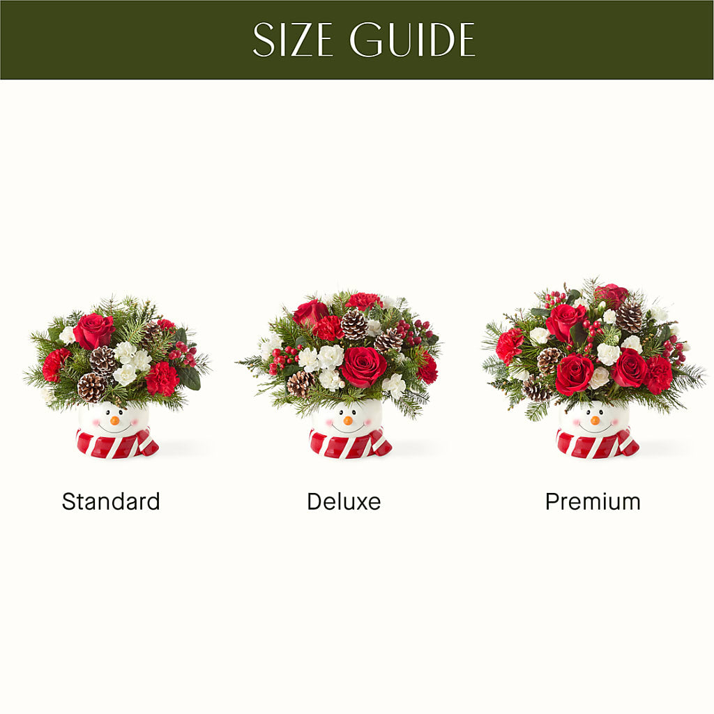 Jolly Snowman Bouquet – BLOOMERS FLOWER & ASHLEY JO ANTIQUES, Corry PA