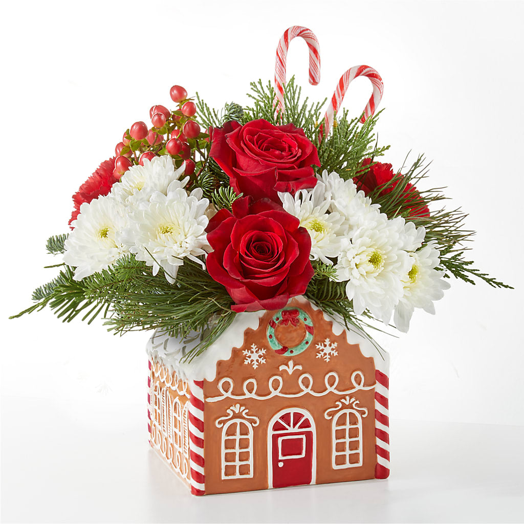 Gingerbread Bakery Bouquet – BLOOMERS FLOWER & ASHLEY JO ANTIQUES, Corry PA