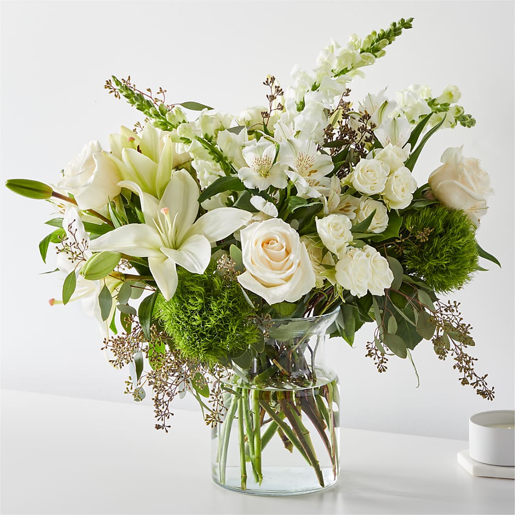 Fresh Linen Bouquet – BLOOMERS FLOWER & ASHLEY JO ANTIQUES, Corry PA