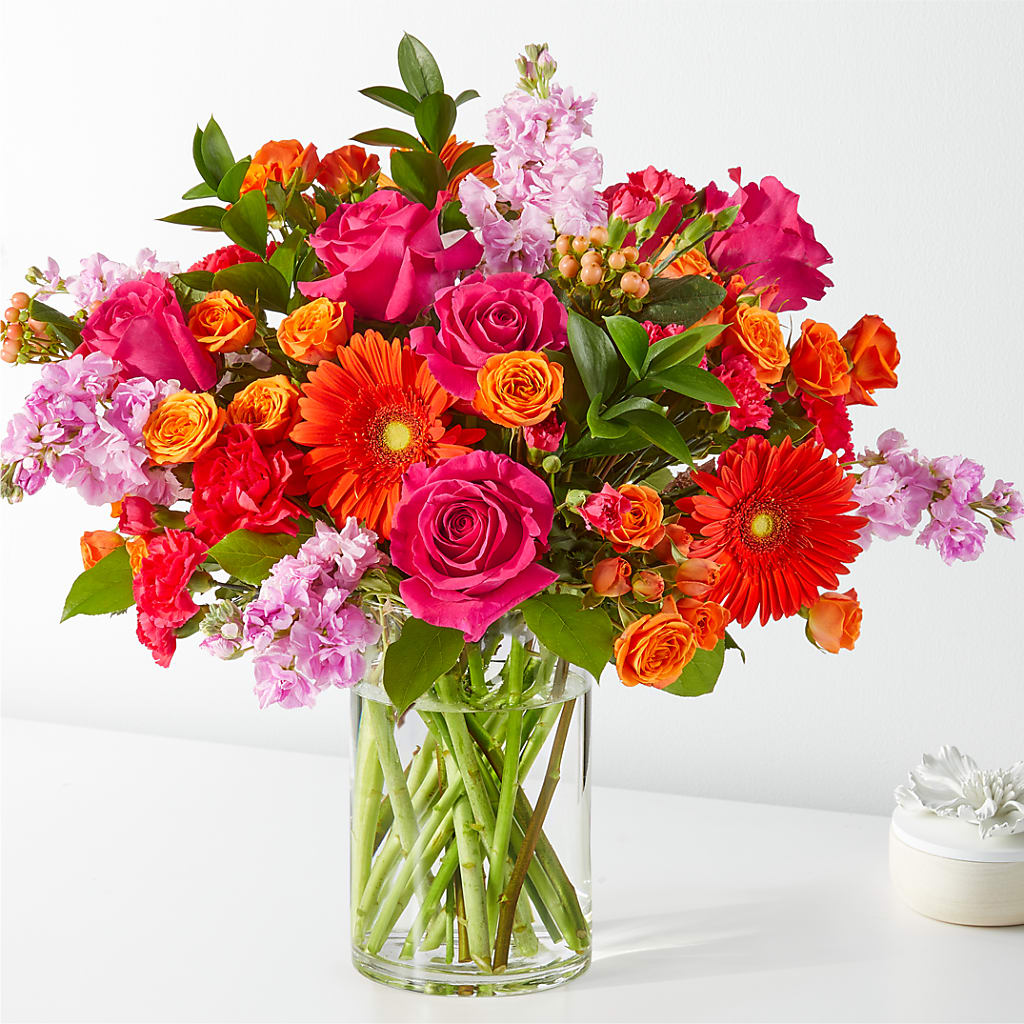 Fiesta Bouquet – BLOOMERS FLOWER & ASHLEY JO ANTIQUES, Corry PA