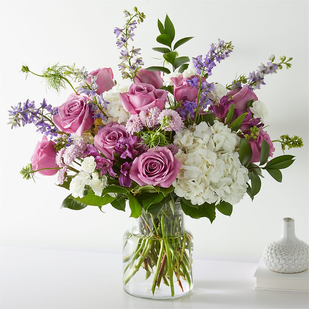Violet Caress Bouquet – BLOOMERS FLOWER & ASHLEY JO ANTIQUES, Corry PA