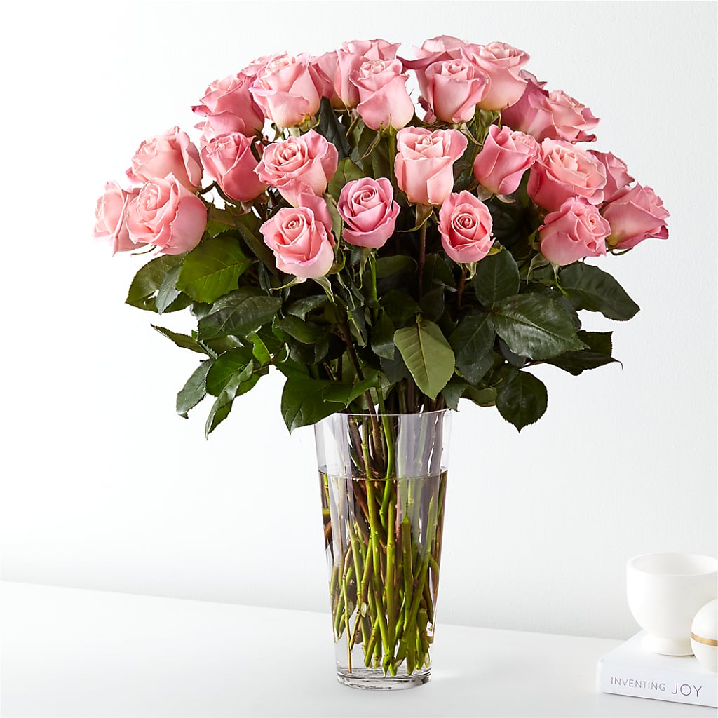 Long Stem Pink Rose Bouquet – BLOOMERS FLOWER & ASHLEY JO ANTIQUES, Corry PA
