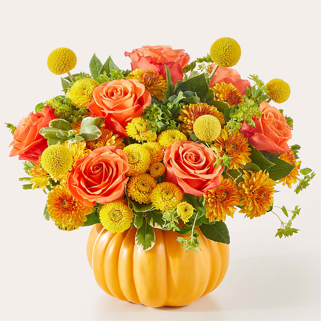 Gourdgeous Pumpkin – BLOOMERS FLOWER & ASHLEY JO ANTIQUES, Corry PA