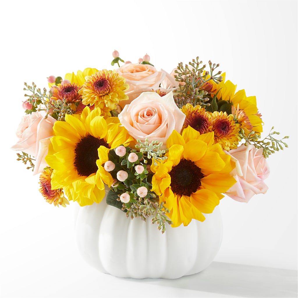 Pumpkin to Talk About Bouquet – BLOOMERS FLOWER & ASHLEY JO ANTIQUES, Corry PA