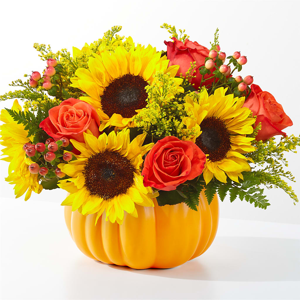 Pick of the Patch Pumpkin Bouquet – BLOOMERS FLOWER & ASHLEY JO ANTIQUES, Corry PA