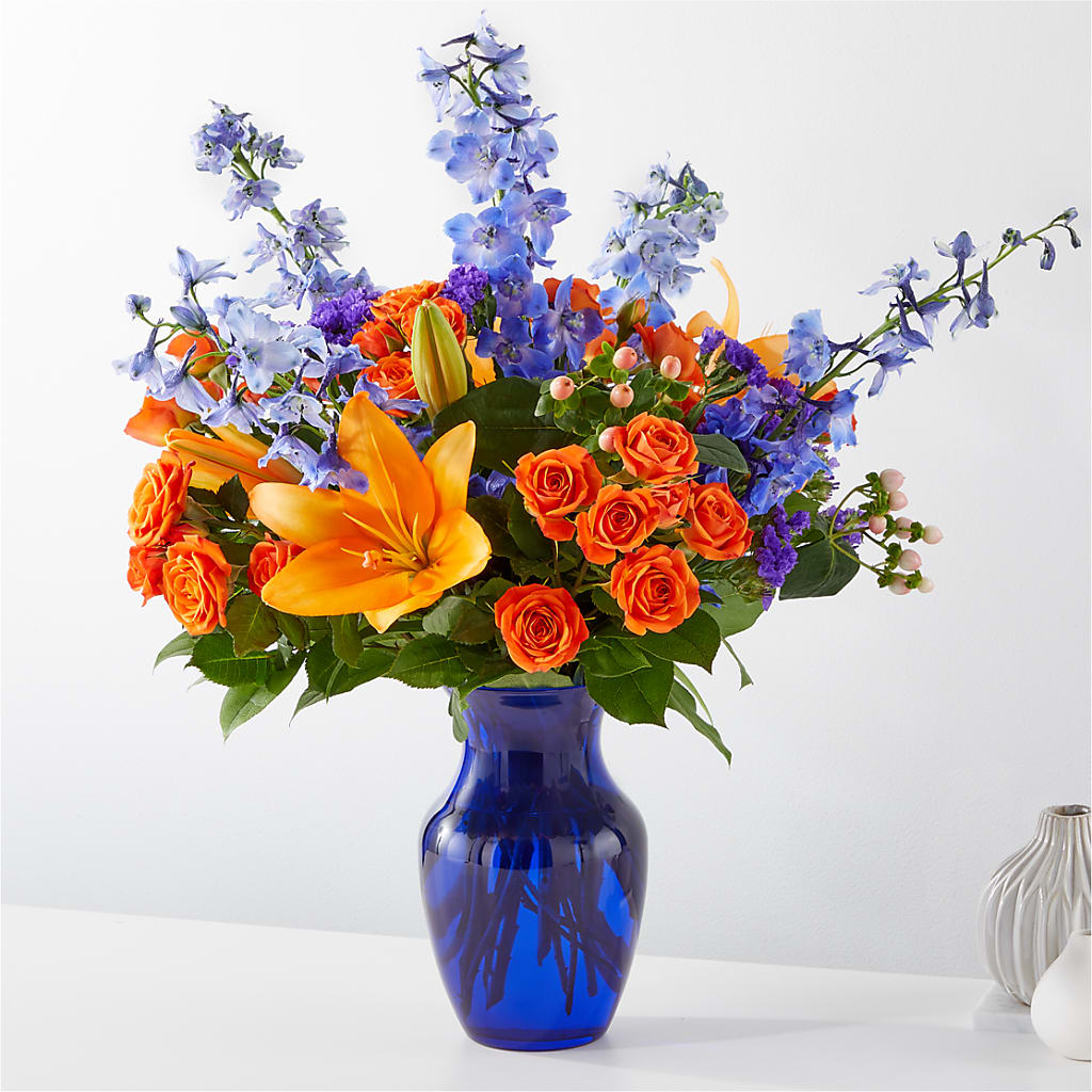 Radiant Citrus Bouquet – BLOOMERS FLOWER & ASHLEY JO ANTIQUES, Corry PA
