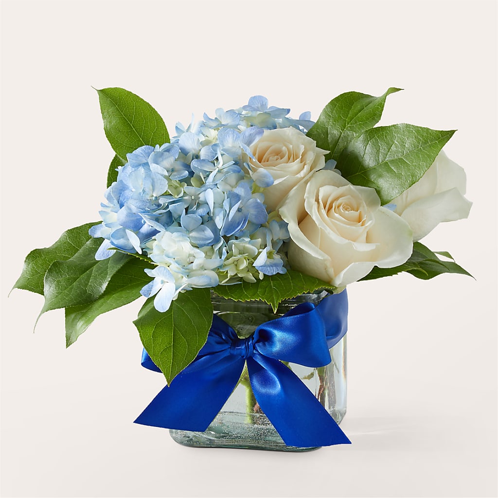 Sky Blue Delight Bouquet – BLOOMERS FLOWER & ASHLEY JO ANTIQUES, Corry PA