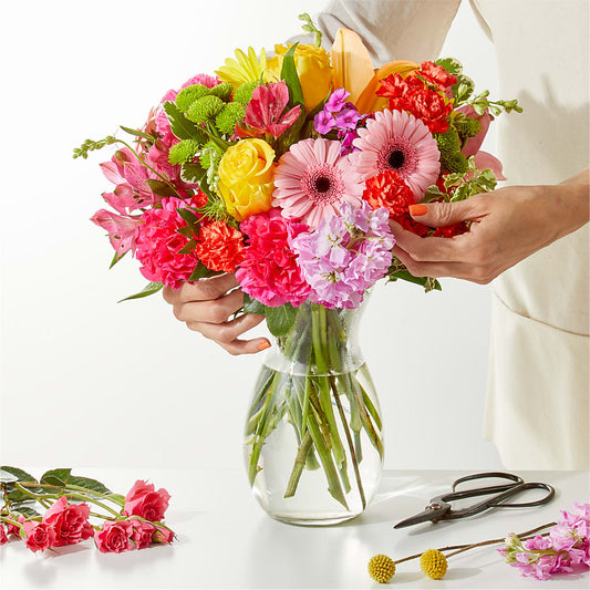 Cue the Confetti - A Florist Original – BLOOMERS FLOWER & ASHLEY JO ANTIQUES, Corry PA