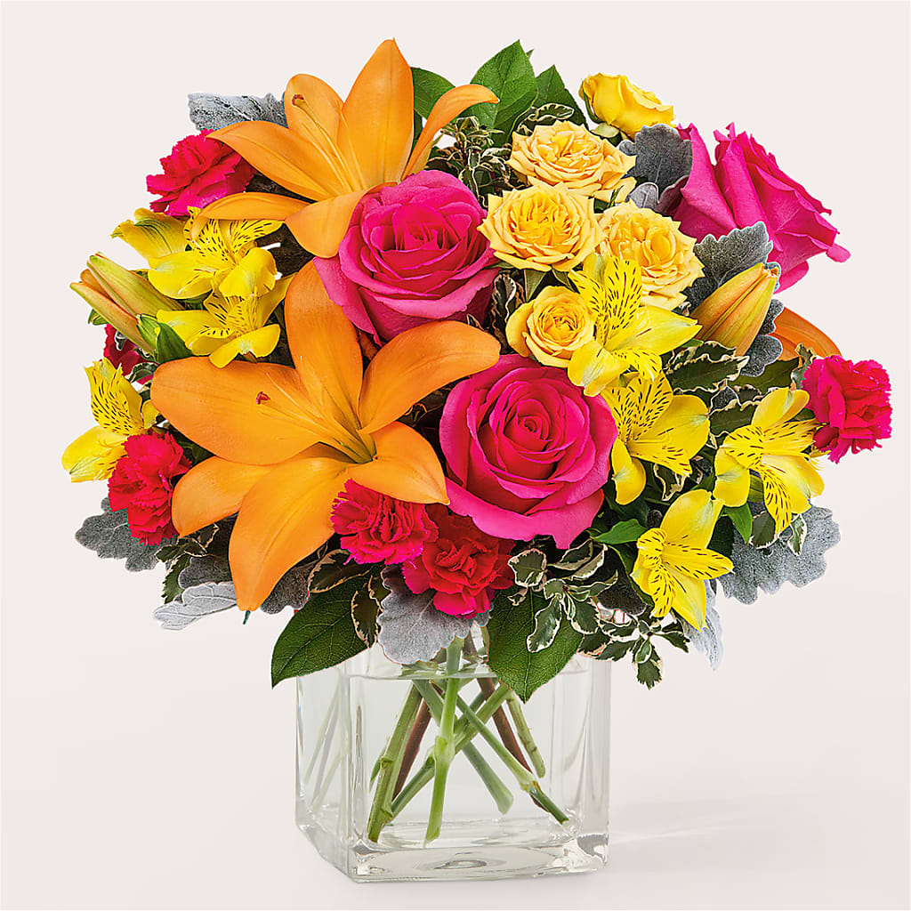 To the Tropics Bouquet – BLOOMERS FLOWER & ASHLEY JO ANTIQUES, Corry PA