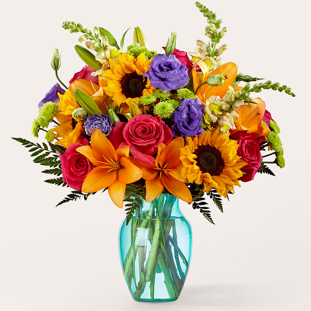 Double Rainbow Bouquet – BLOOMERS FLOWER & ASHLEY JO ANTIQUES, Corry PA