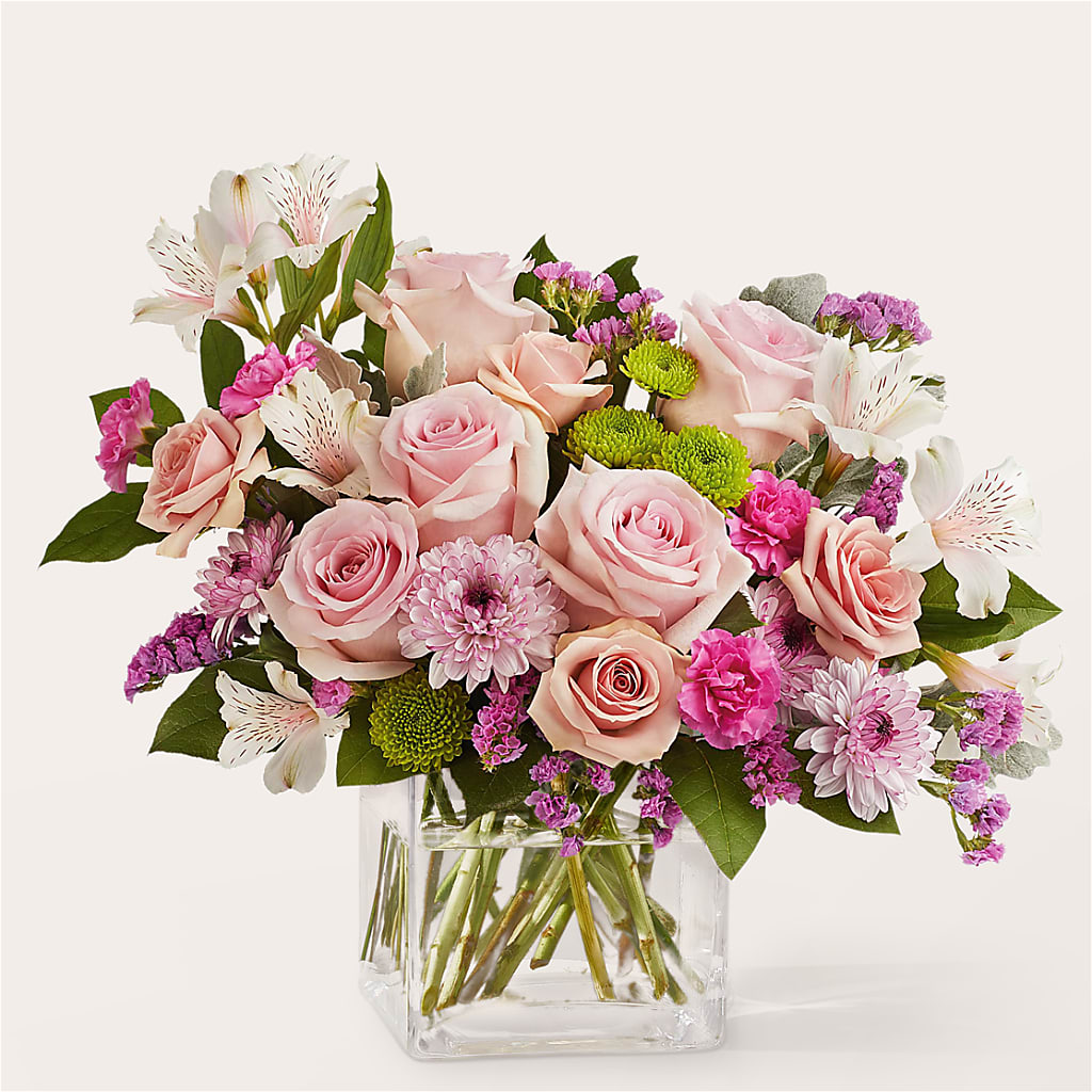 Pink Suede Bouquet – BLOOMERS FLOWER & ASHLEY JO ANTIQUES, Corry PA