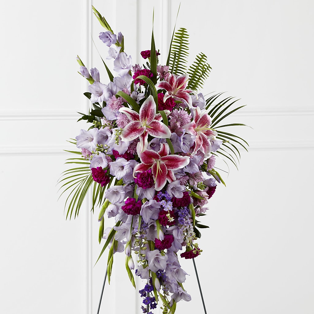 Tender Touch Standing Spray – BLOOMERS FLOWER & ASHLEY JO ANTIQUES, Corry PA