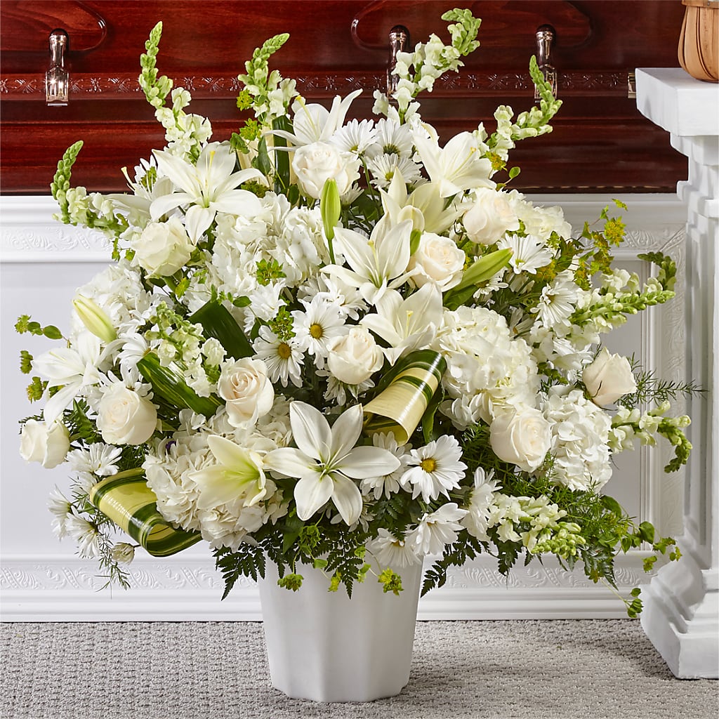 Thoughts of Tranquility Floor Basket – BLOOMERS FLOWER & ASHLEY JO ANTIQUES, Corry PA