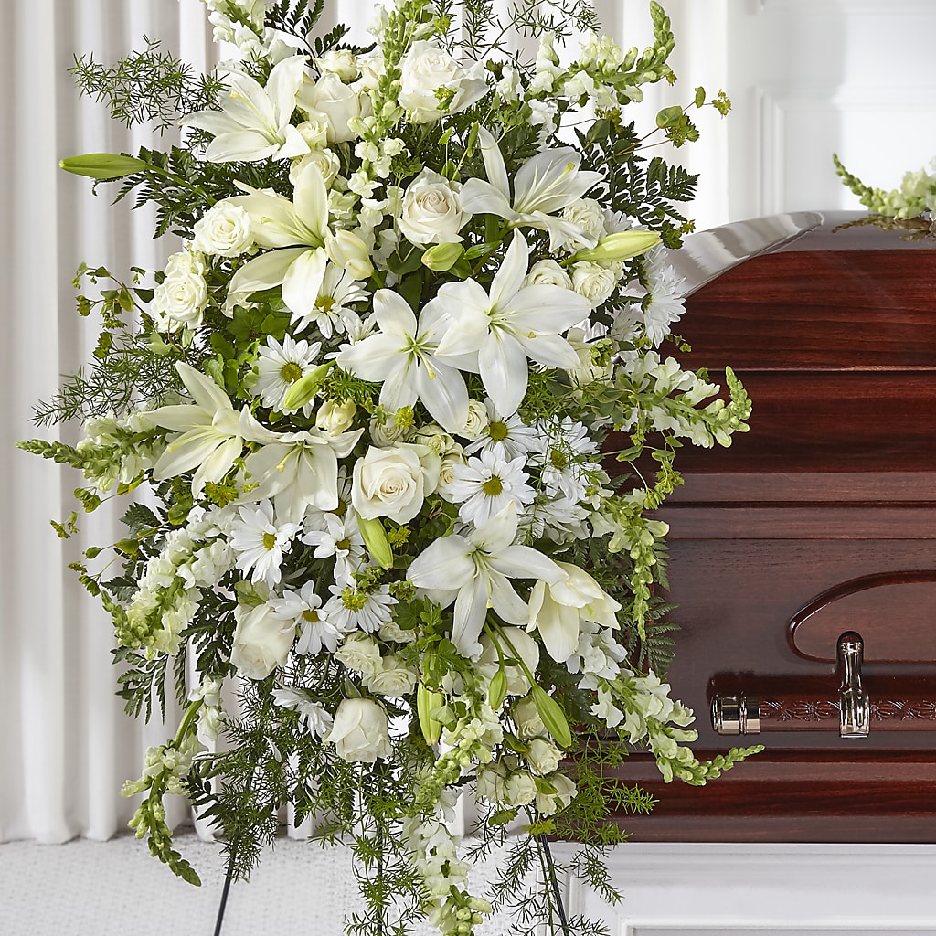 Loving Thoughts Standing Spray – BLOOMERS FLOWER & ASHLEY JO ANTIQUES, Corry PA
