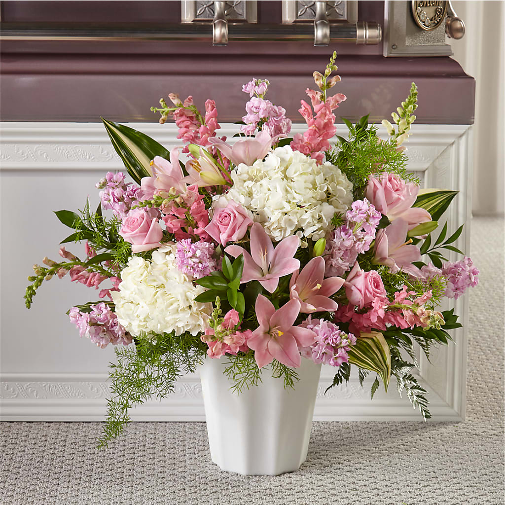 Simply Serene Floor Basket – BLOOMERS FLOWER & ASHLEY JO ANTIQUES, Corry PA