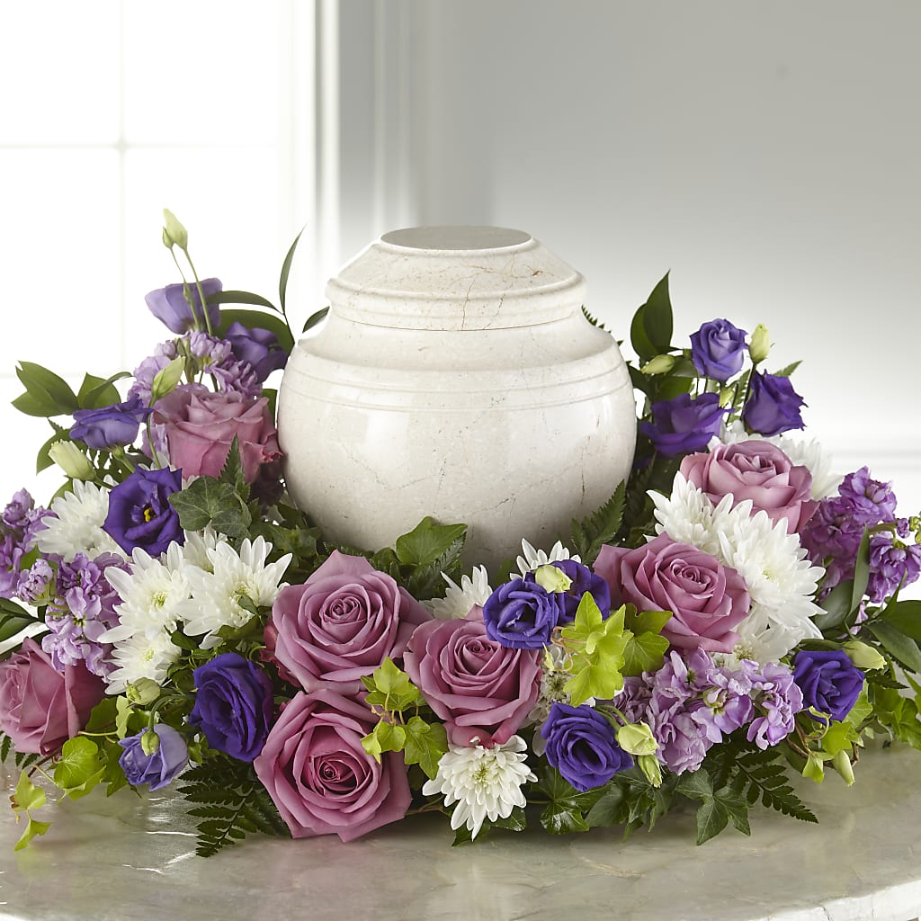 Blooming Sympathy Cremation Adornment – BLOOMERS FLOWER & ASHLEY JO ANTIQUES, Corry PA
