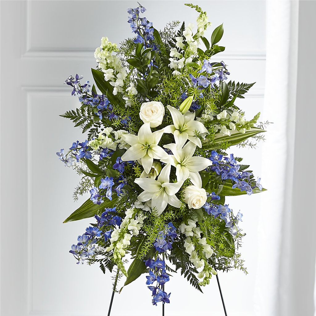 Faithful Friend Standing Spray – BLOOMERS FLOWER & ASHLEY JO ANTIQUES, Corry PA