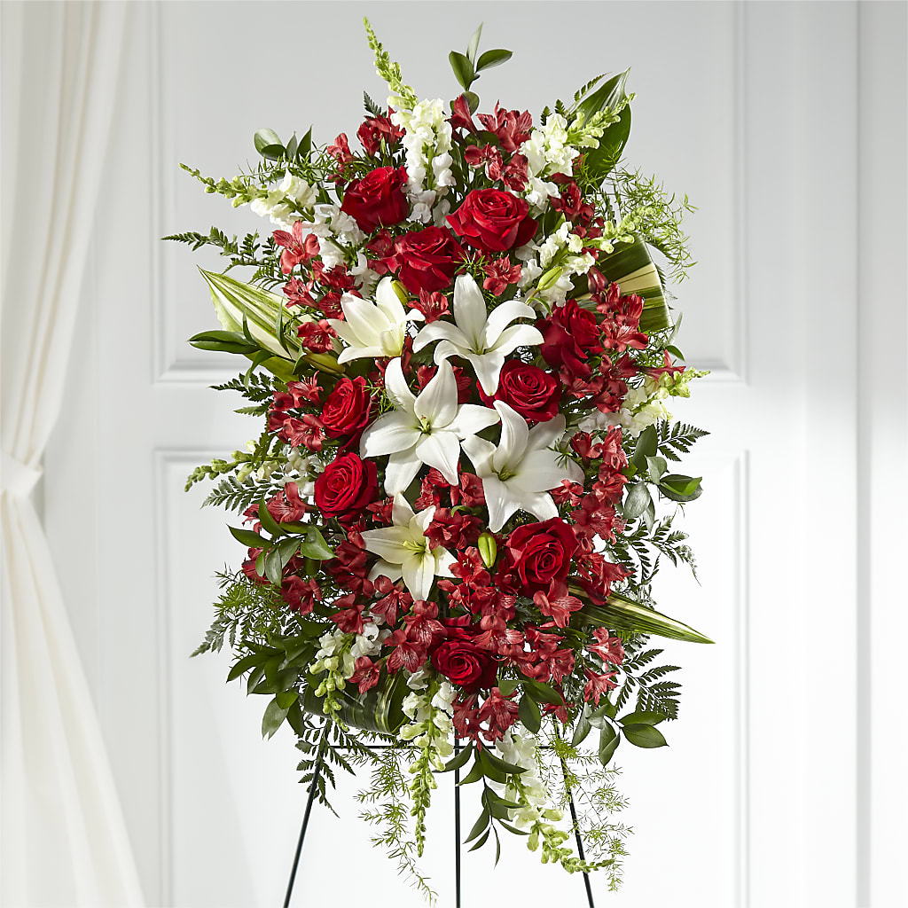 Everlasting Memory Standing Spray – BLOOMERS FLOWER & ASHLEY JO ANTIQUES, Corry PA