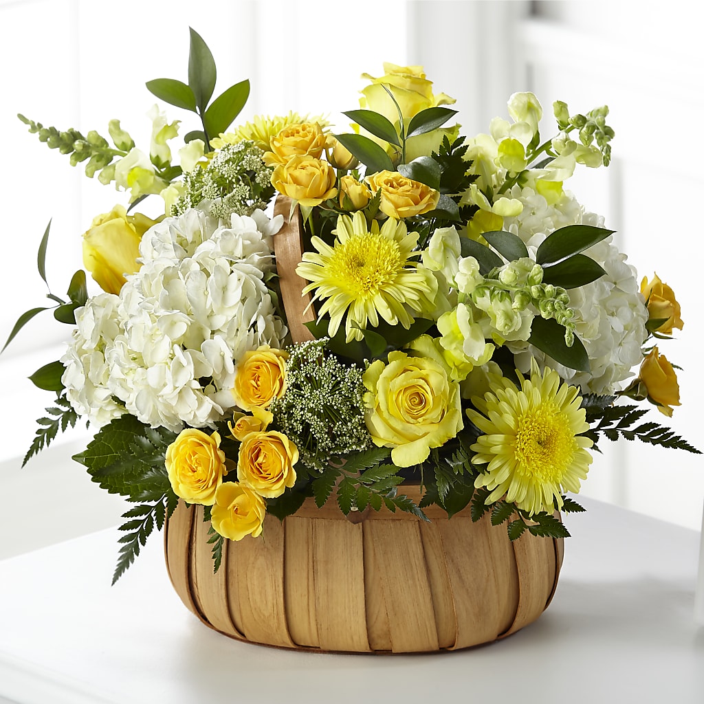Rustic Remembrance Basket – BLOOMERS FLOWER & ASHLEY JO ANTIQUES, Corry PA