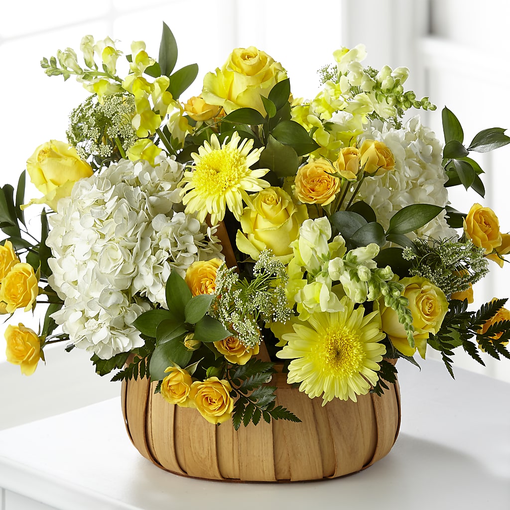 Rustic Remembrance Basket – BLOOMERS FLOWER & ASHLEY JO ANTIQUES, Corry PA