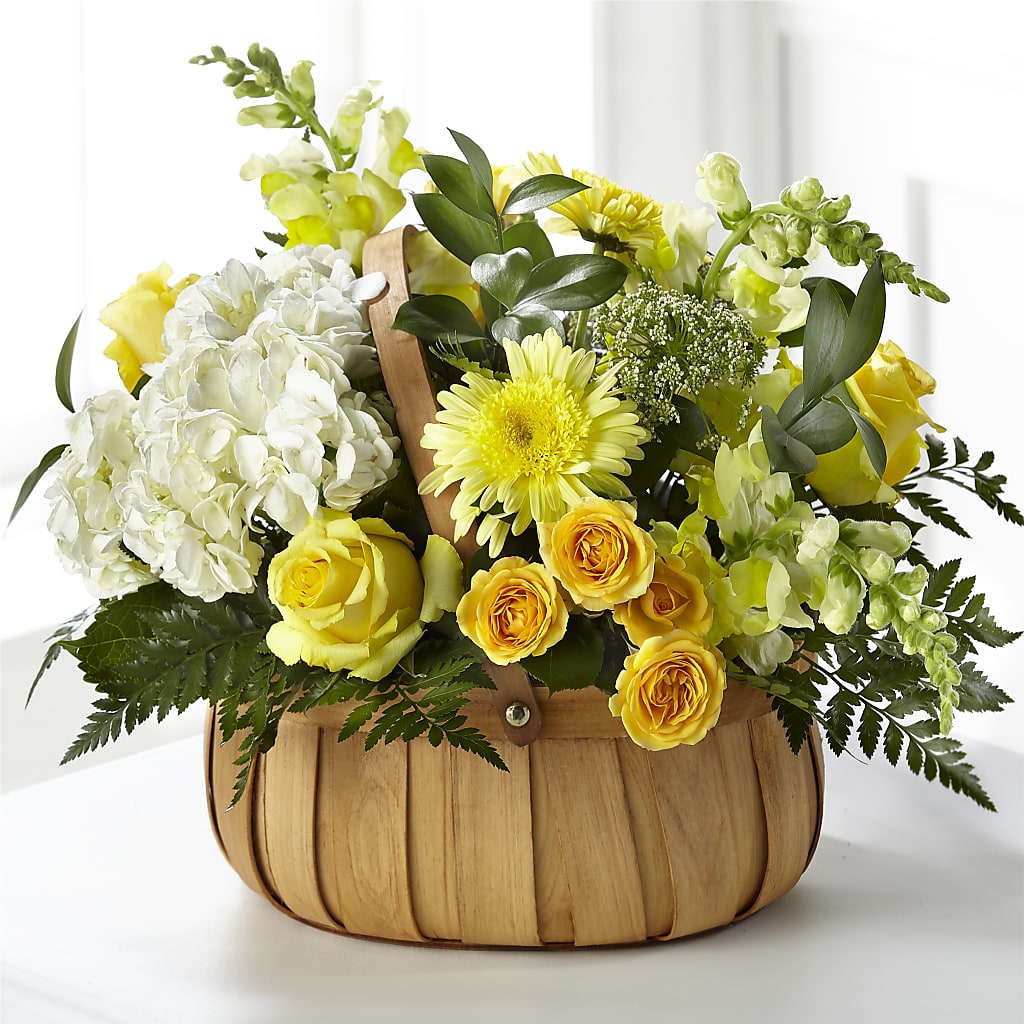 Rustic Remembrance Basket – BLOOMERS FLOWER & ASHLEY JO ANTIQUES, Corry PA