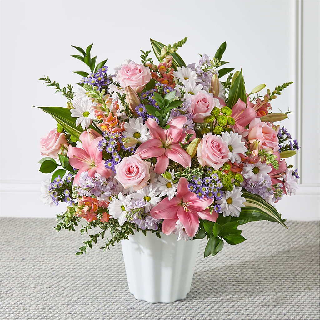 Abundant Compassion Floor Basket – BLOOMERS FLOWER & ASHLEY JO ANTIQUES, Corry PA