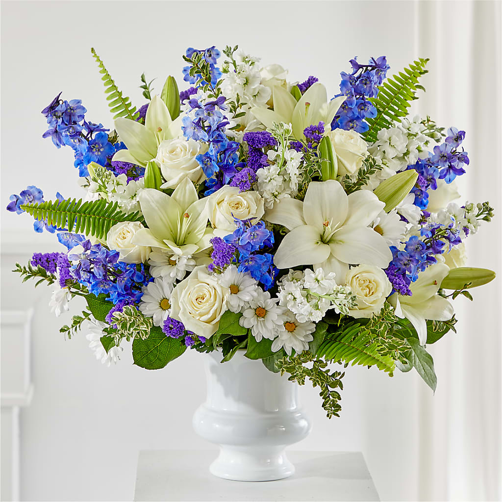 Expressions of Hope Urn Arrangement – BLOOMERS FLOWER & ASHLEY JO ANTIQUES, Corry PA