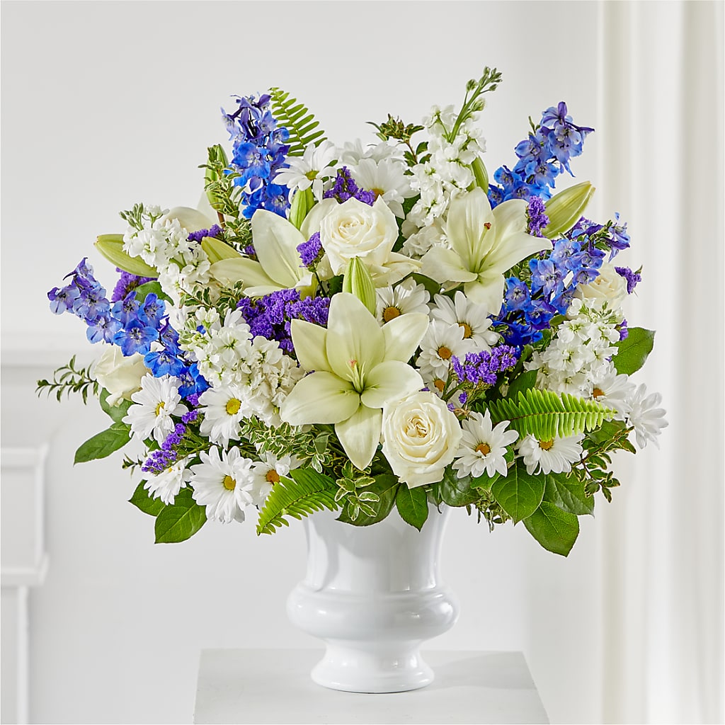 Expressions of Hope Urn Arrangement – BLOOMERS FLOWER & ASHLEY JO ANTIQUES, Corry PA