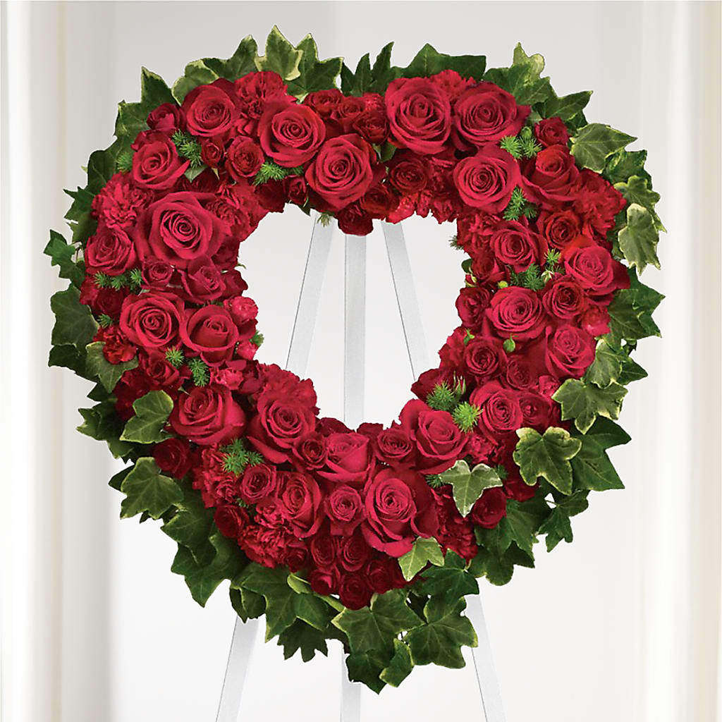 Wholehearted Standing Spray – BLOOMERS FLOWER & ASHLEY JO ANTIQUES, Corry PA