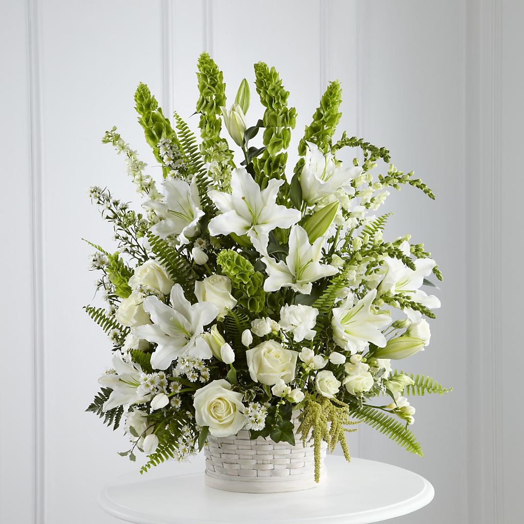 In Our Thoughts Arrangement – BLOOMERS FLOWER & ASHLEY JO ANTIQUES, Corry PA