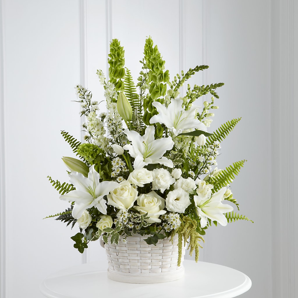 In Our Thoughts Arrangement – BLOOMERS FLOWER & ASHLEY JO ANTIQUES, Corry PA