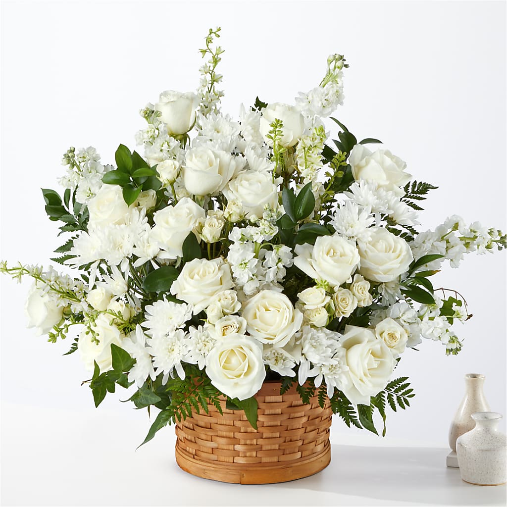 Heartfelt Condolences Arrangement – BLOOMERS FLOWER & ASHLEY JO ANTIQUES, Corry PA