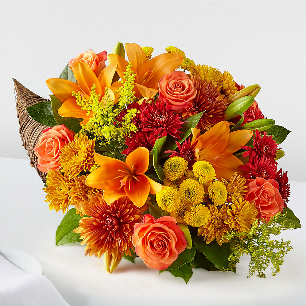 Feast of Color Cornucopia – BLOOMERS FLOWER & ASHLEY JO ANTIQUES, Corry PA