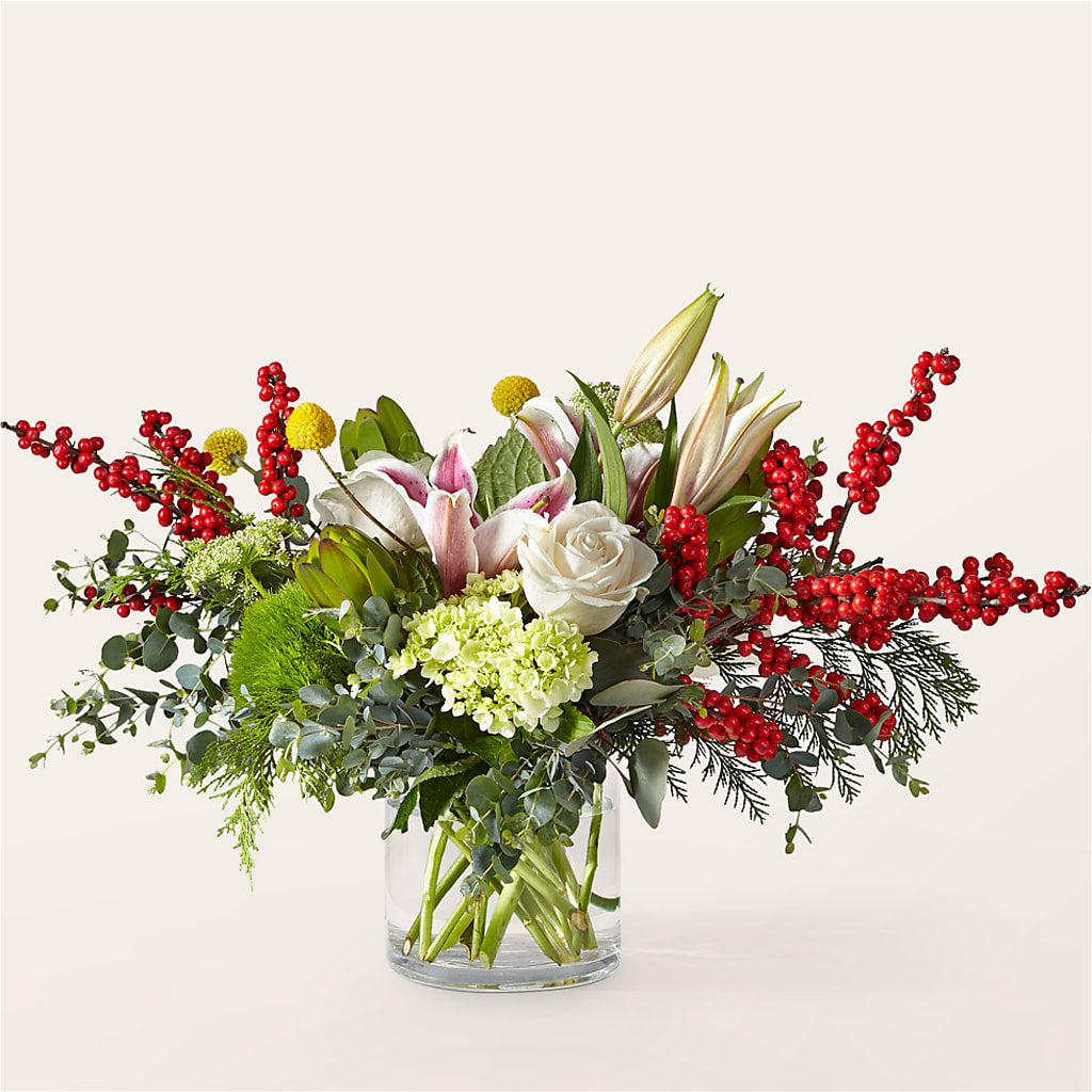 Berry & Bright Bouquet – BLOOMERS FLOWER & ASHLEY JO ANTIQUES, Corry PA