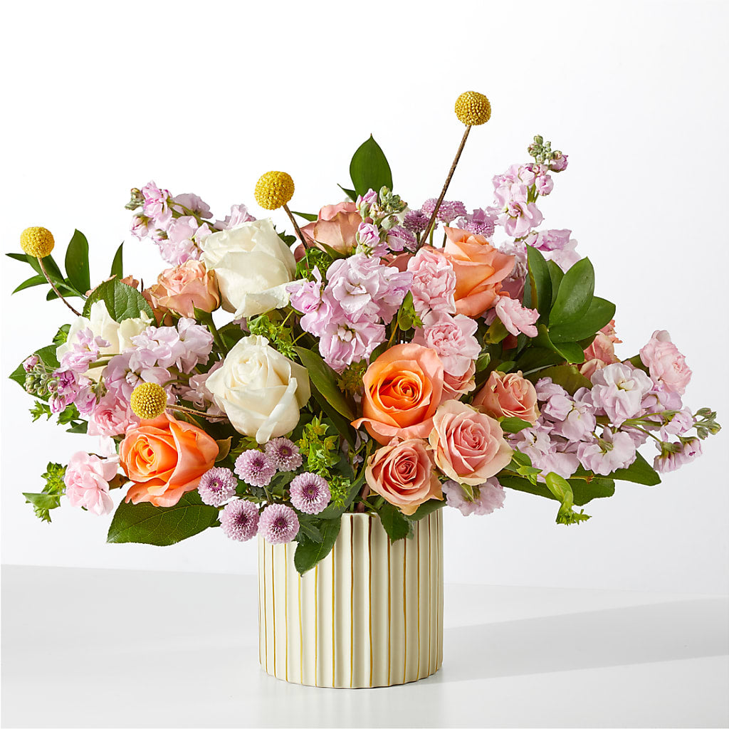 French Market Bouquet with Ivory Vase – BLOOMERS FLOWER & ASHLEY JO ANTIQUES, Corry PA