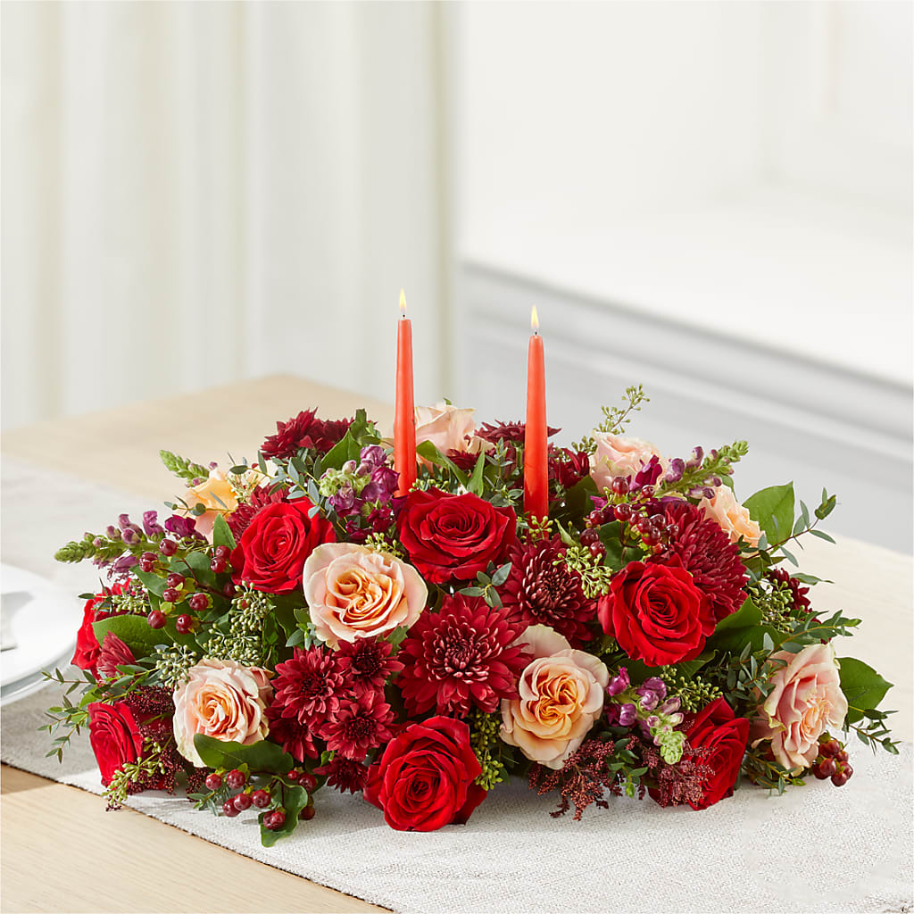Most Thankful Centerpiece – BLOOMERS FLOWER & ASHLEY JO ANTIQUES, Corry PA