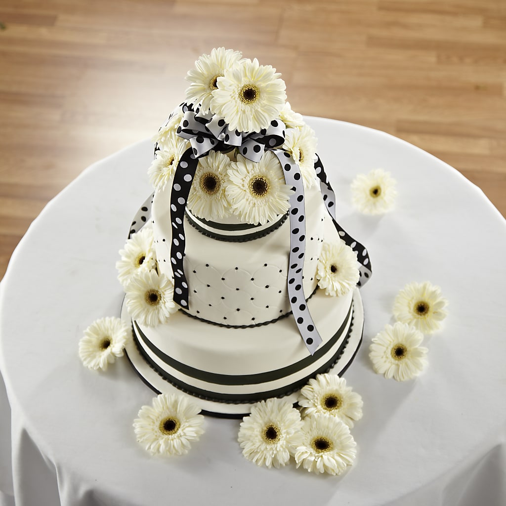 Simple Sophistication Cake Décor – BLOOMERS FLOWER & ASHLEY JO ANTIQUES, Corry PA