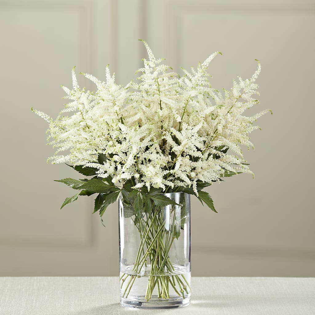 White Astilbe Bouquet – BLOOMERS FLOWER & ASHLEY JO ANTIQUES, Corry PA