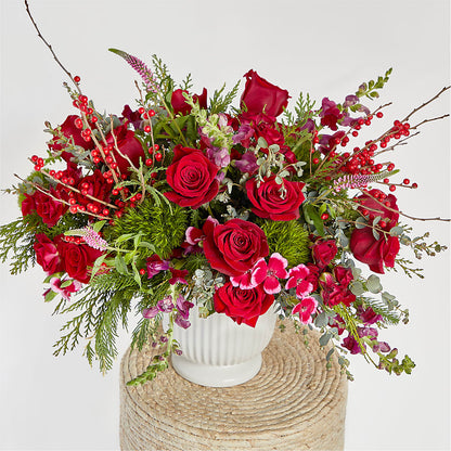 Big Red Bow Bouquet – BLOOMERS FLOWER & ASHLEY JO ANTIQUES, Corry PA
