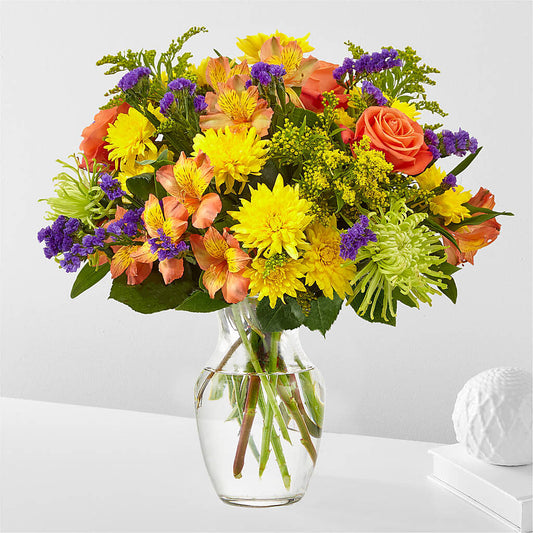 Marmalade Skies Bouquet – BLOOMERS FLOWER & ASHLEY JO ANTIQUES, Corry PA