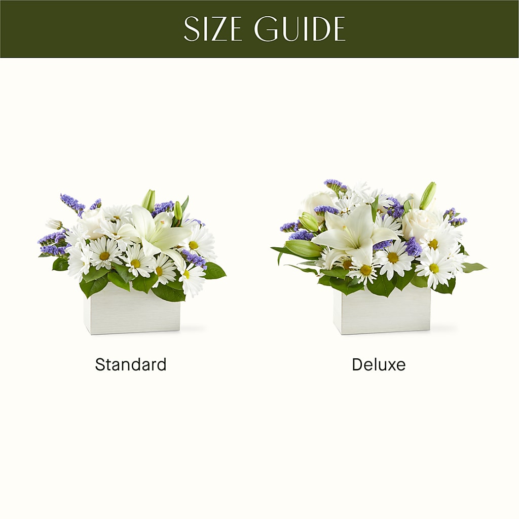 Beyond Blue Box Bouquet – BLOOMERS FLOWER & ASHLEY JO ANTIQUES, Corry PA
