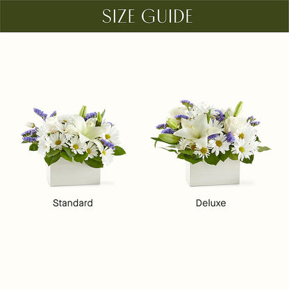 Beyond Blue Box Bouquet – BLOOMERS FLOWER & ASHLEY JO ANTIQUES, Corry PA