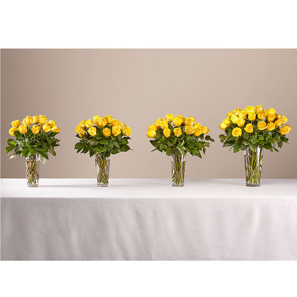 Long Stem Yellow Rose Bouquet – BLOOMERS FLOWER & ASHLEY JO ANTIQUES, Corry PA