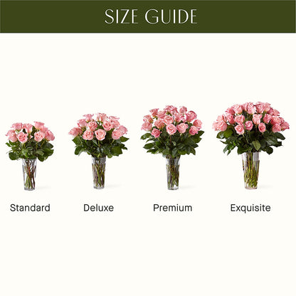 Long Stem Pink Rose Bouquet – BLOOMERS FLOWER & ASHLEY JO ANTIQUES, Corry PA