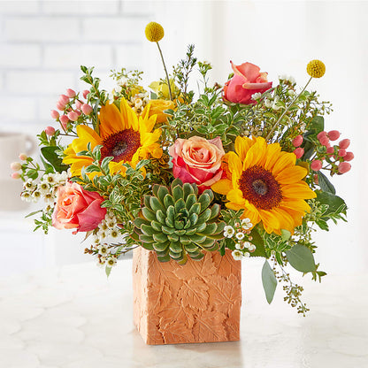 Sunflower Season Bouquet – BLOOMERS FLOWER & ASHLEY JO ANTIQUES, Corry PA