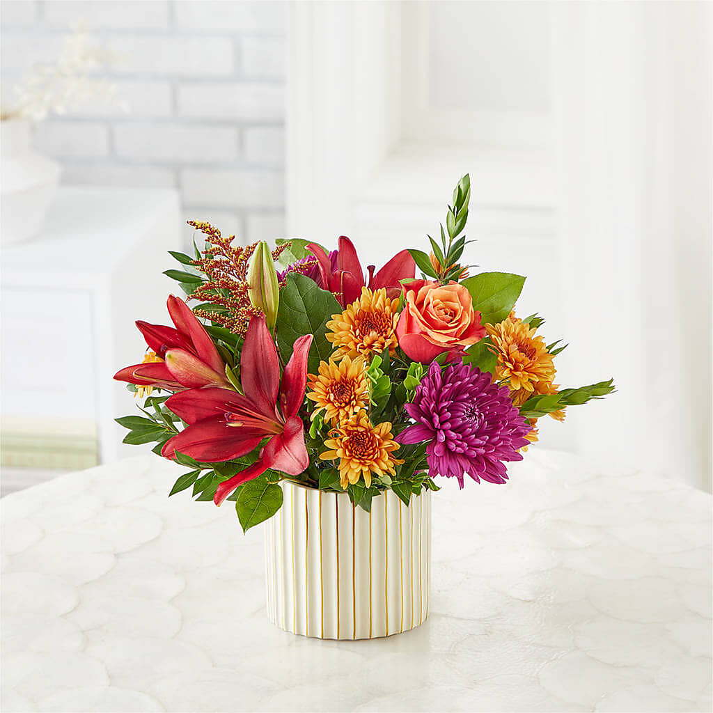 Burgundy Landscape Bouquet – BLOOMERS FLOWER & ASHLEY JO ANTIQUES, Corry PA