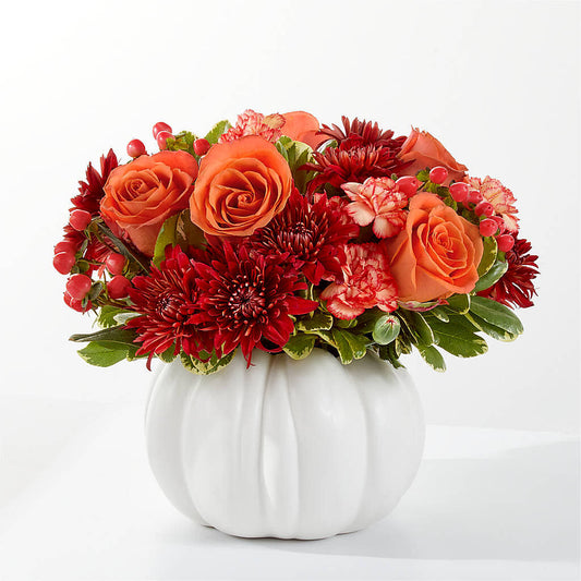 Autumn Air Pumpkin Bouquet – BLOOMERS FLOWER & ASHLEY JO ANTIQUES, Corry PA